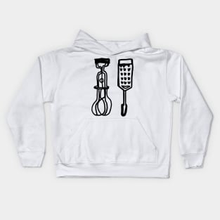 Retro Kitchen Utensils Kids Hoodie